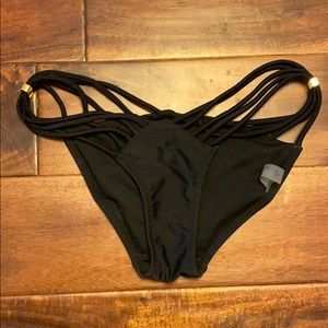 VS Strappy black bikini bottom Brazilian